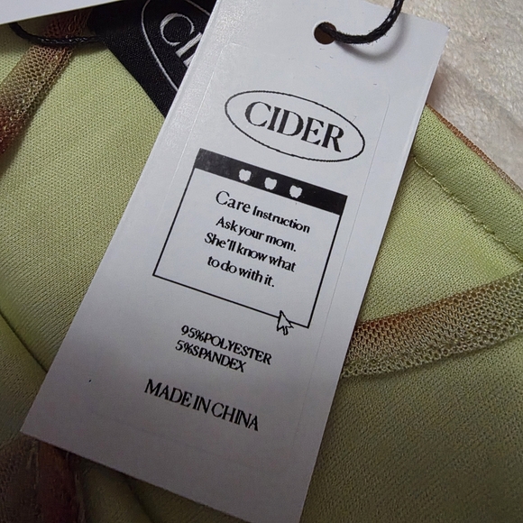 NWT Cider Mesh Cowl Neck Mini Dress Swirl Print - Picture 9 of 9